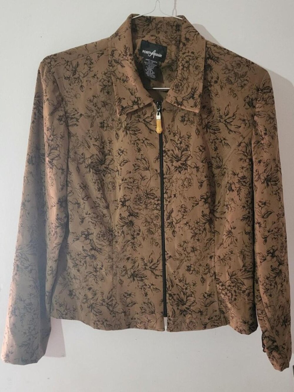 Positive Attitude Brown Floral Jacket